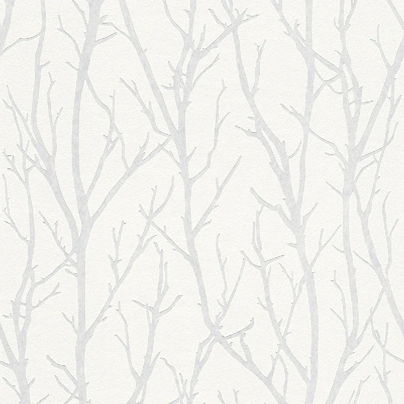 wallpaper for serene and peaceful interiors-Redford White Birch Paintable Wallpaper by Brewster Home Fashions